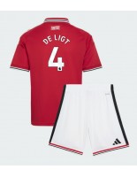 Manchester United Matthijs de Ligt #4 Domácí dres pro děti 2026-27 Krátký Rukáv (+ trenýrky)